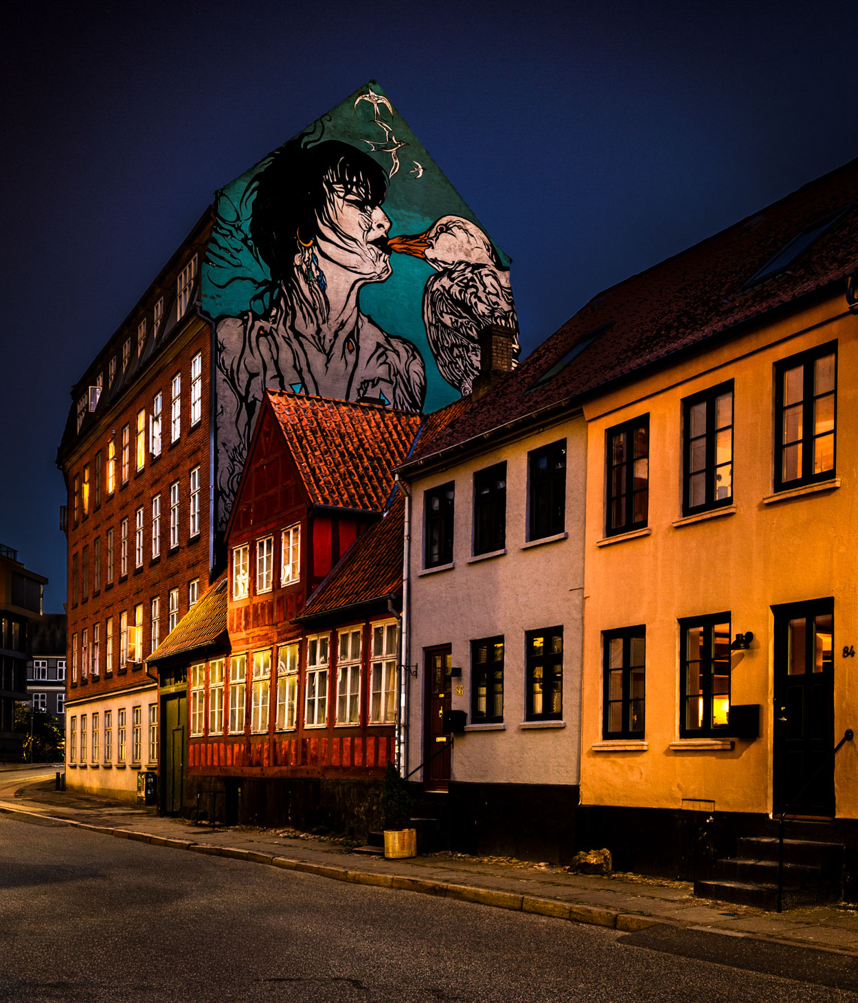 13_Karl Erik Meilstrup_Mågekysset by night